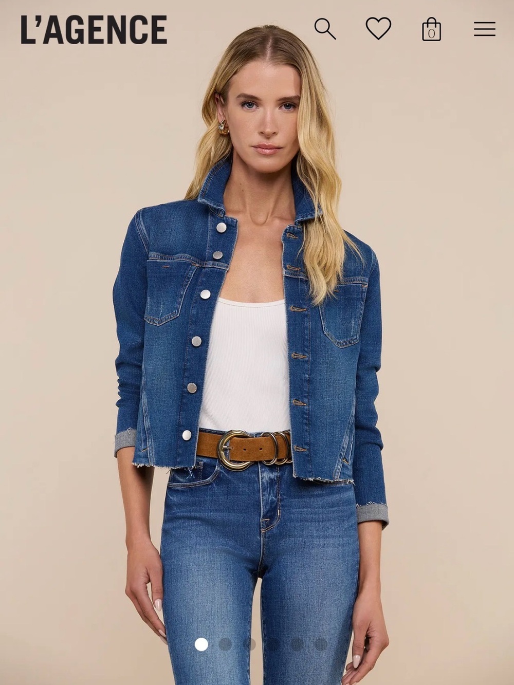 L’Agence Janelle Jean Jacket XS